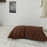 Solid Color Simple Striped Pillowcase