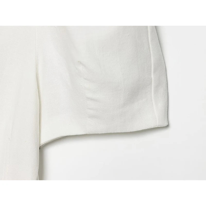 Elegant Summer White Mini Dress