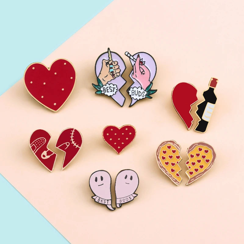 Broken Heart Pins