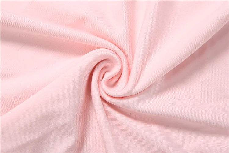 Pink fabric with a swirl pattern