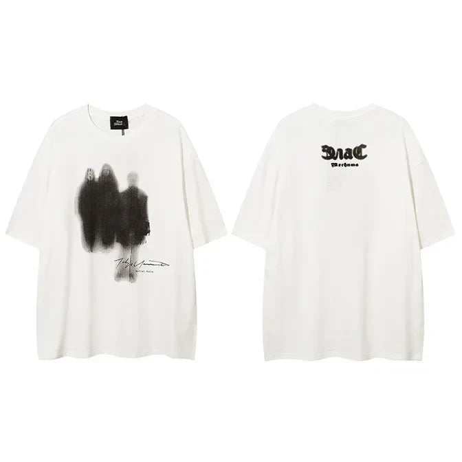 Vintage Shadow Graphic Hip Hop T-Shirt