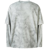 Vintage Letter Printed Tie Dye T-Shirt