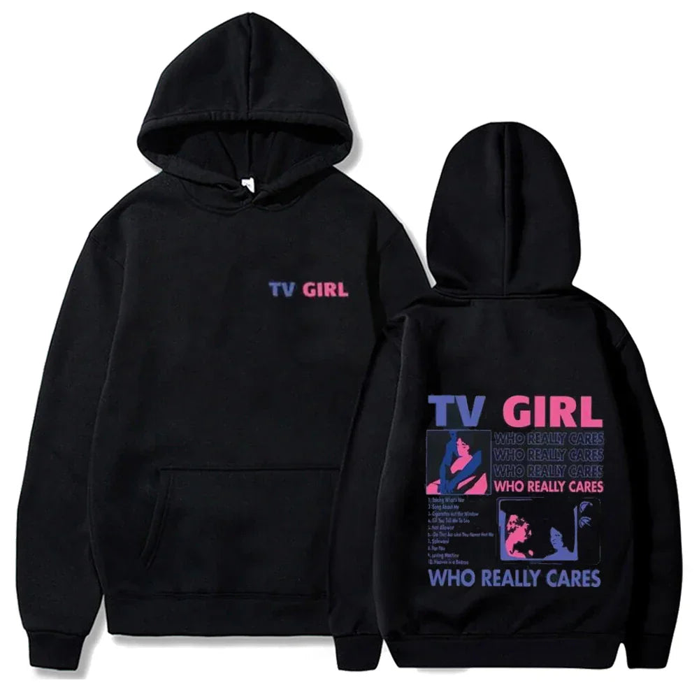 Retro TV Girl Musikalbum Hoodie