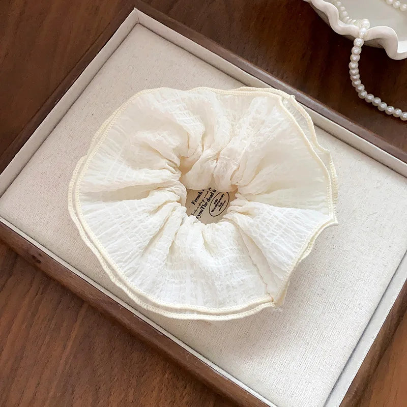 Double Layered Flower Lace Hair Tie