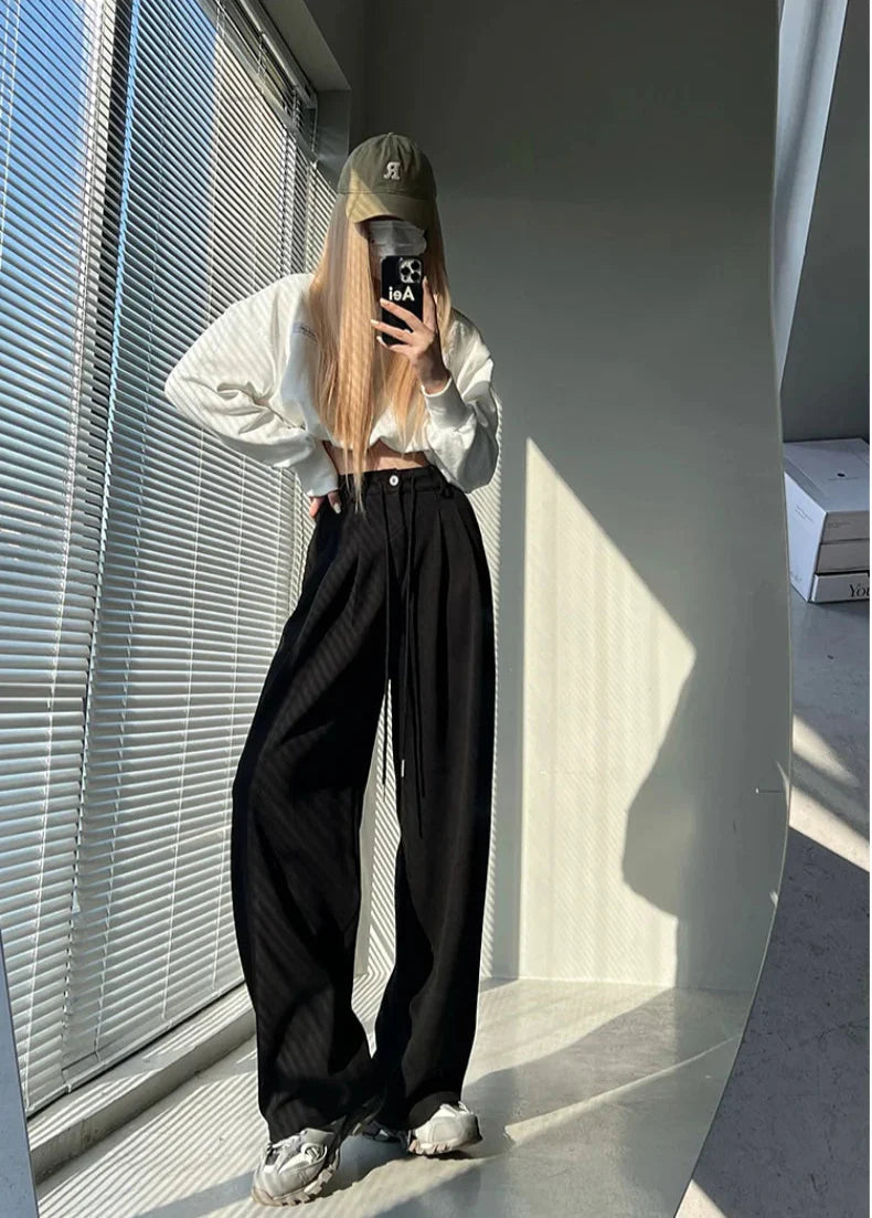 Comfy High Waist Solid Color Pants