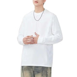Casual Solid Color Long Sleeved T-Shirt