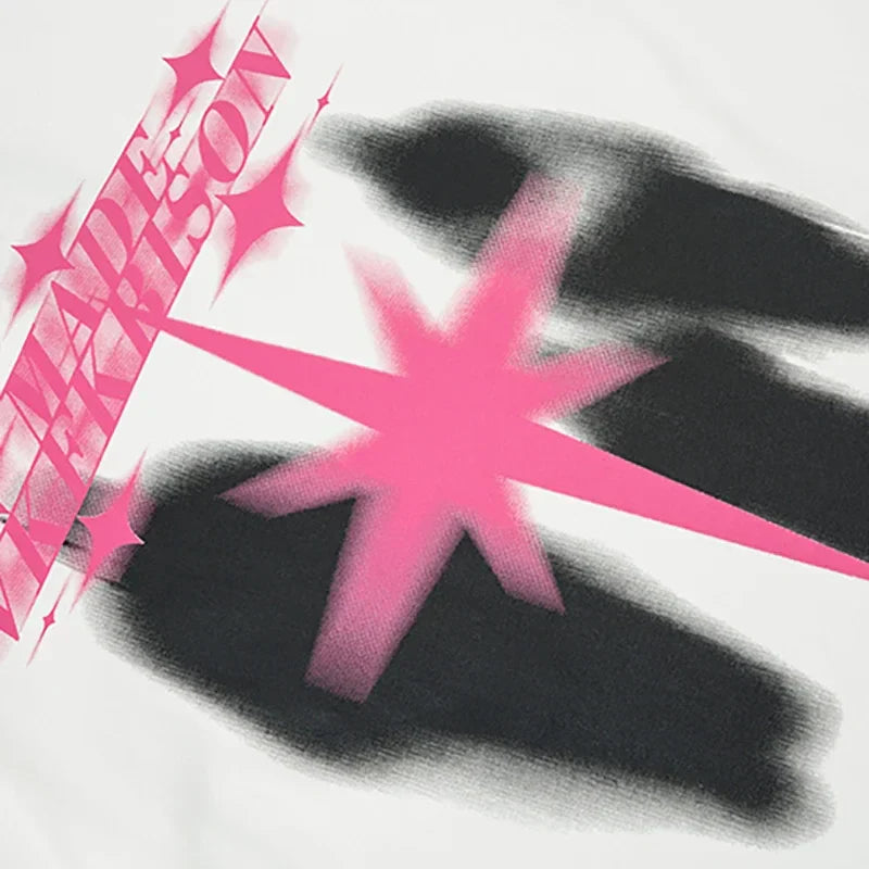 Oversized Shadow Star Graphic T-Shirt