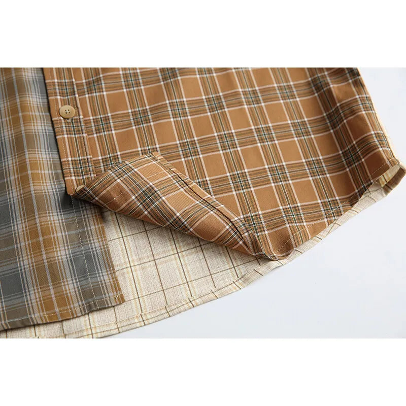 Plaid Loose Casual Oversize Long Sleeve Shirt