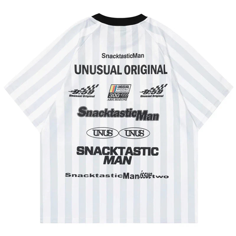 Retro Racing Striped T-Shirt
