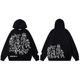 Youth Life Cartoon Print Hoodie