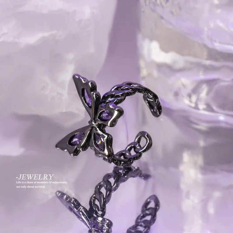 Gothic Butterfly Ring