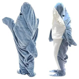 Cartoon Shark Blanket Hoodie