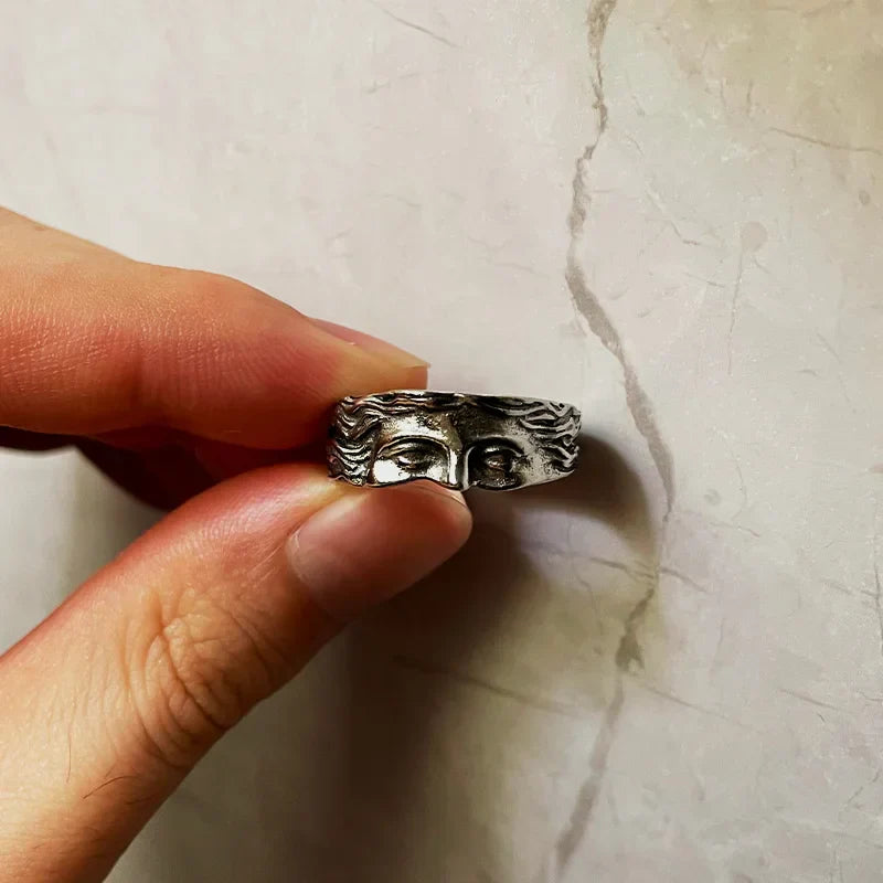 Vintage Gothic Art Open Ring