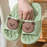 Summer Cartoon Bear Indoor Slippers