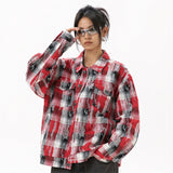 Red Plaid Wool Shirt