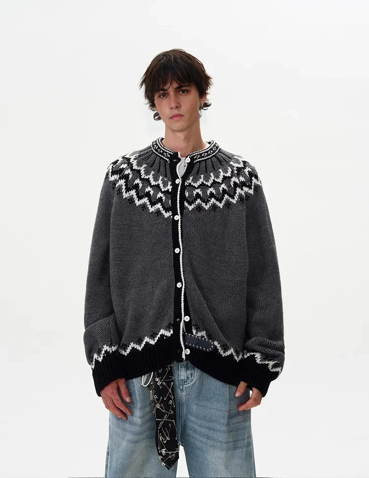 Knitted Soft Buttoned Cardigan