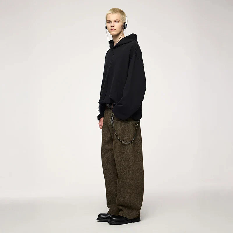 Leopard Camo Straight Leg Pants