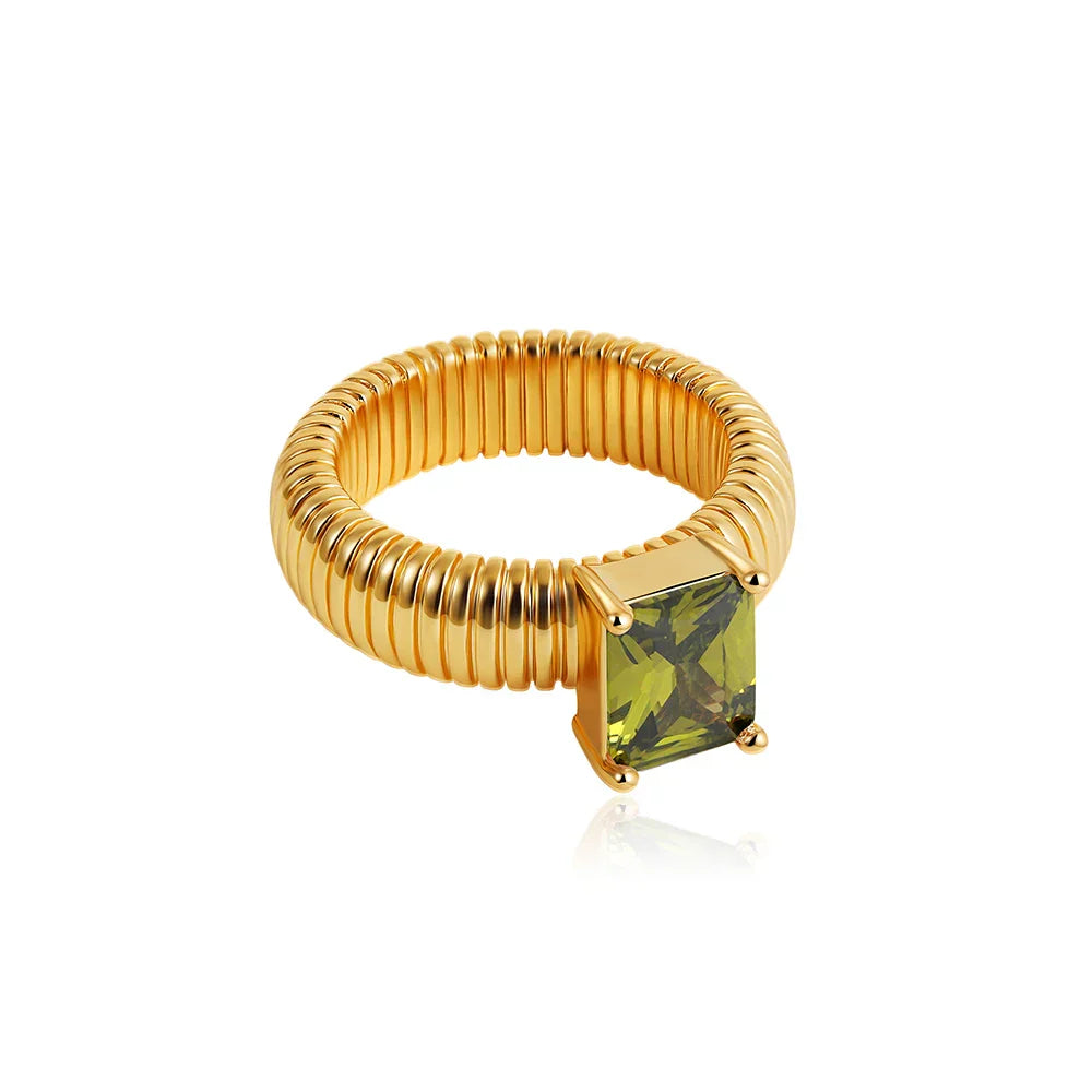 Vintage Golden Chunky Rings