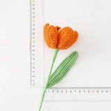 Vintage Tulips Crochet Flowers Handmade