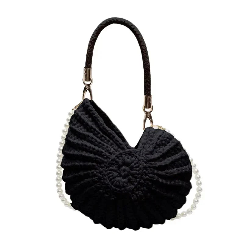 Handmade Shell Knitted Crochet Crossbody Shoulder Bag