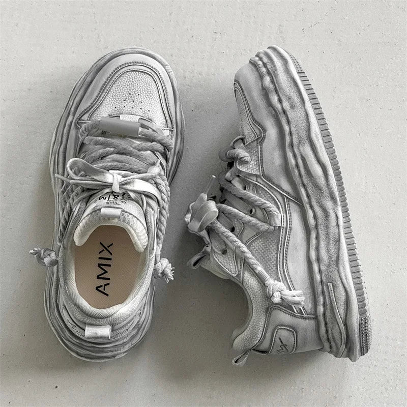Y2K Dirty Punk Skater Sneakers