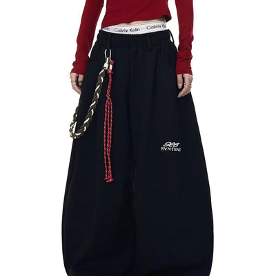 Belted Super Baggy Pants