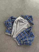 Reversible Plaid Double-sided Hoodie