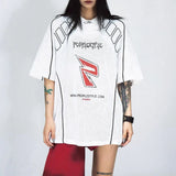 Retro atmungsaktives Mesh-Rennsport-T-Shirt