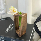 Vintage Wooden Hydroponic Vintage Vase
