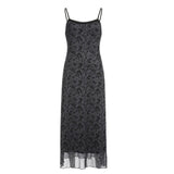Vintage Grunge Floral Maxi Dress