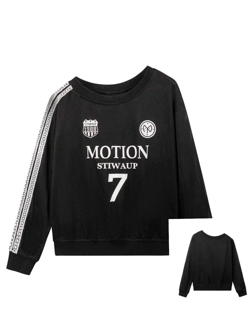 Off-shoulder Y2K Women's Sweatshirt