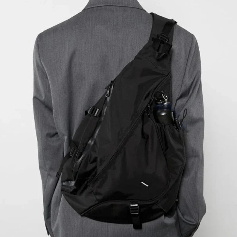 Mochila negra retro informal elegante