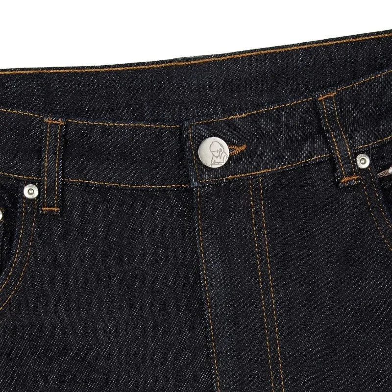 Y2K Blossom Embroidery Straight Leg Jeans