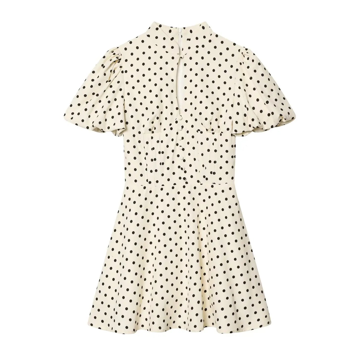 Vintage Black Dot Mini Dress