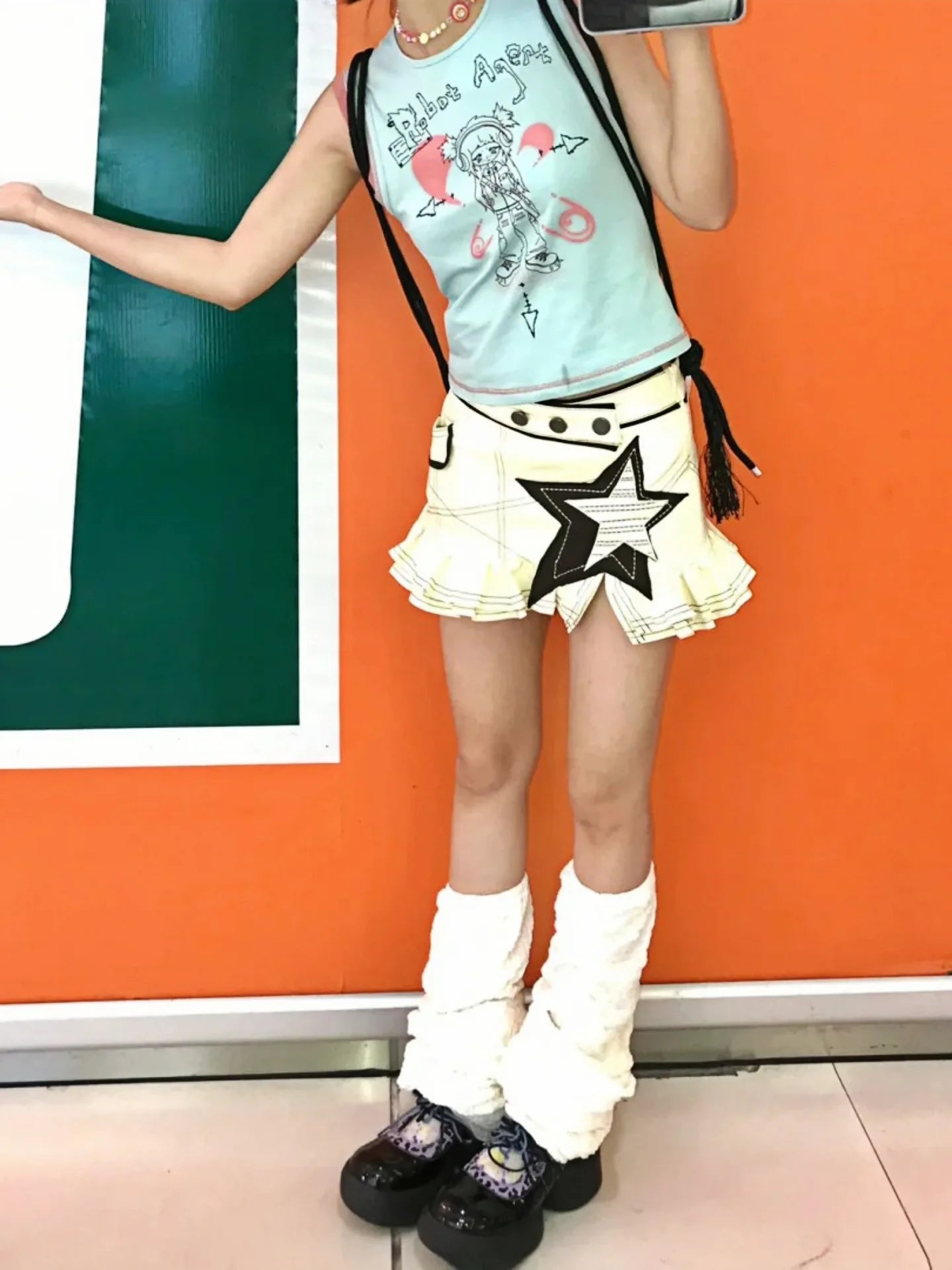 Korean 2000s Aesthetic Mini Skirt