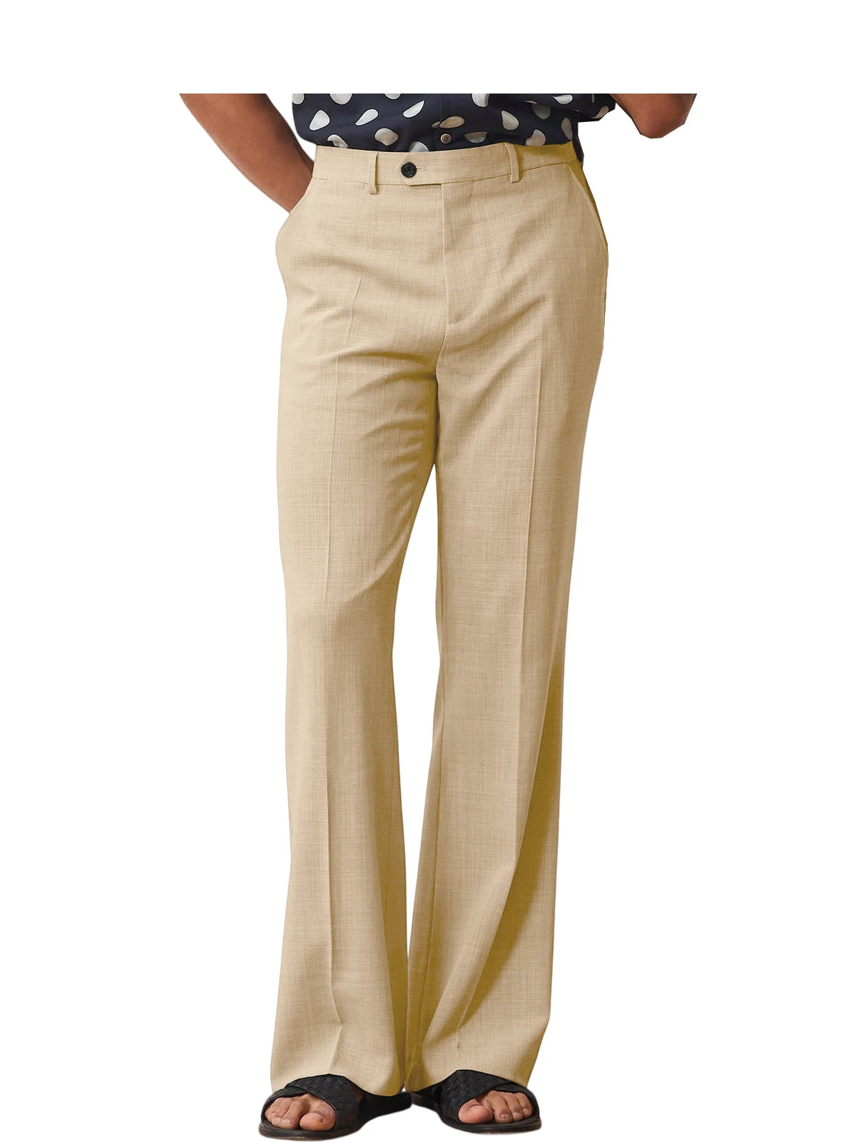 Old Money Micro Flare Pants High Waist Slim Fit