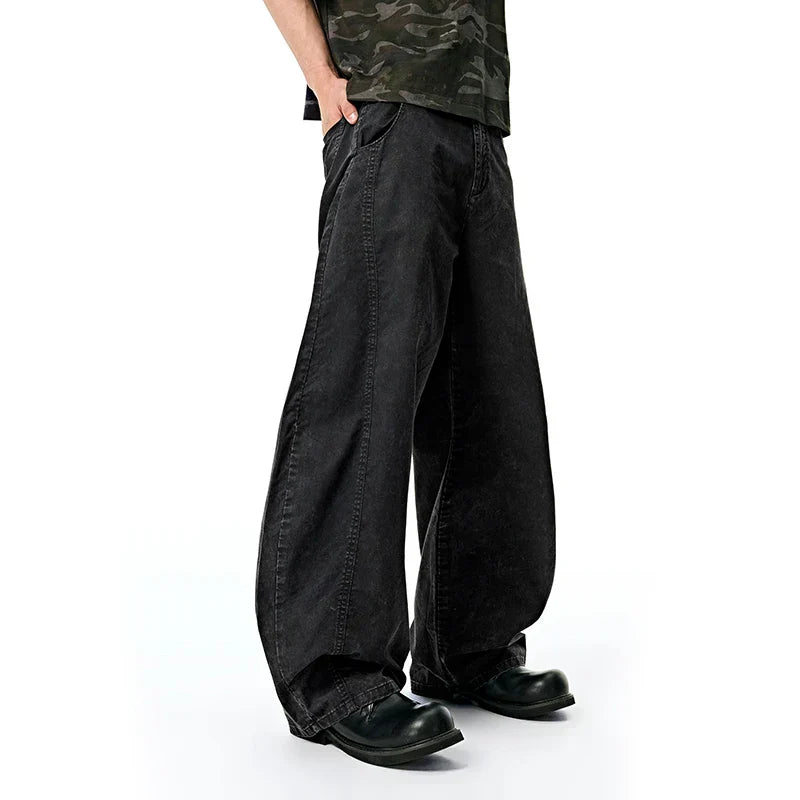 Vintage Casual Washed Cargo Pants