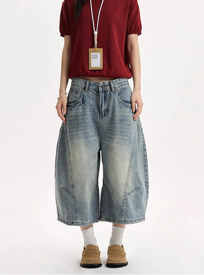 Summer Faded Blue Jorts