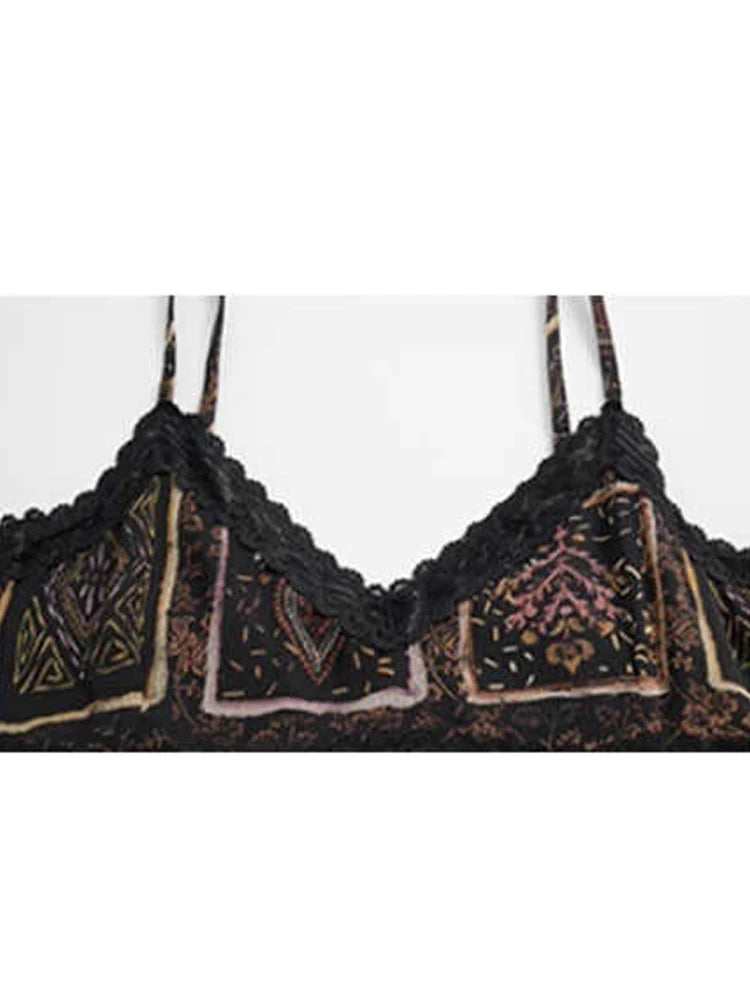 Korean Camisole Design Vintage Beach Top