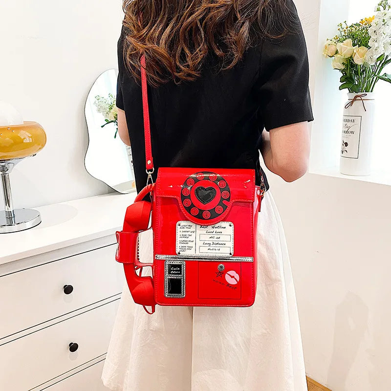 Weird Core Telephone Shaped Retro Bag