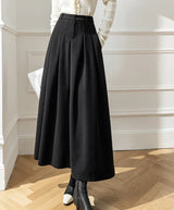 Dark Academia Elegant Midi Skirt