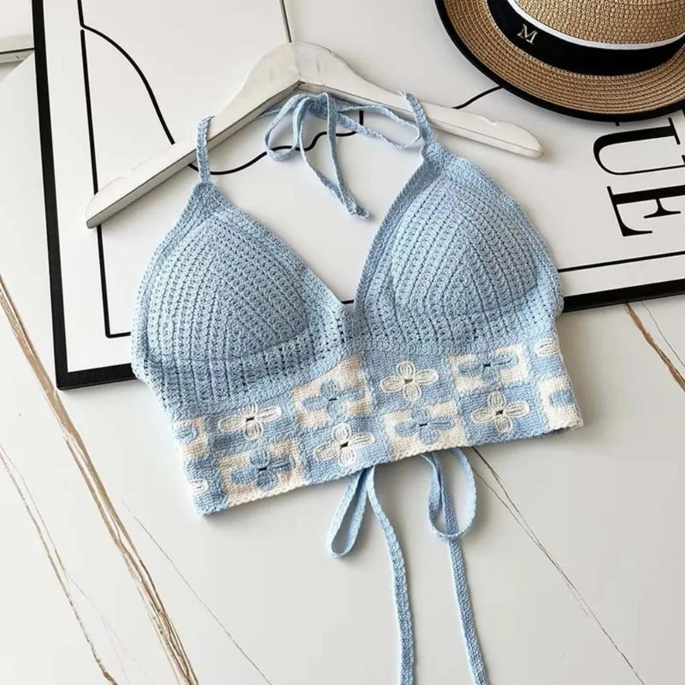 Beach Wear Top Handmade Knitted Crochet