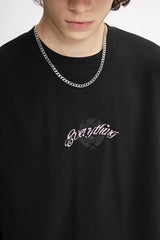 Skating Letter Print T-Shirt