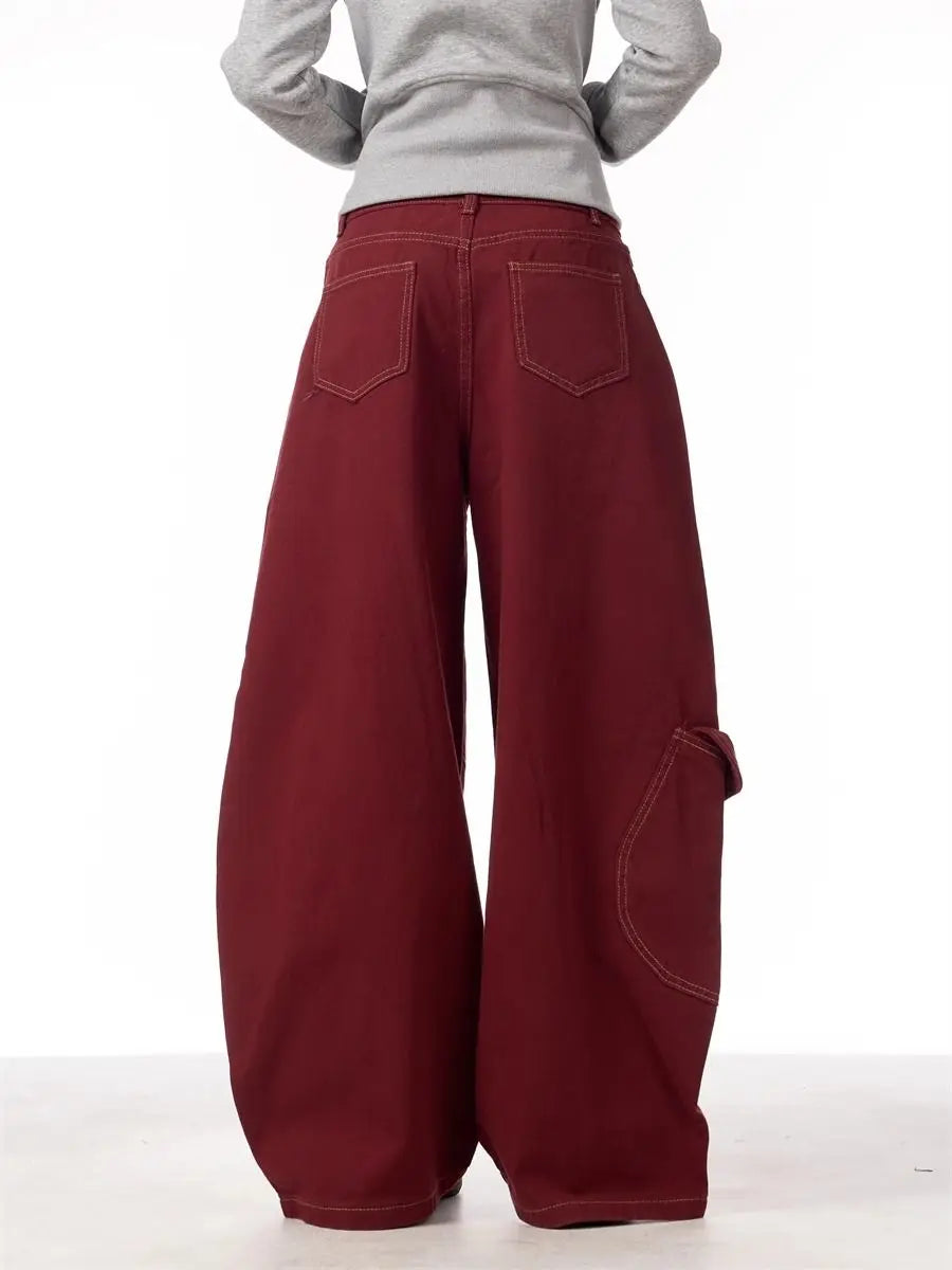Cyberpunk High Waisted Cargo Jeans