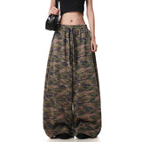 High Rise Camouflage Cargo Pants