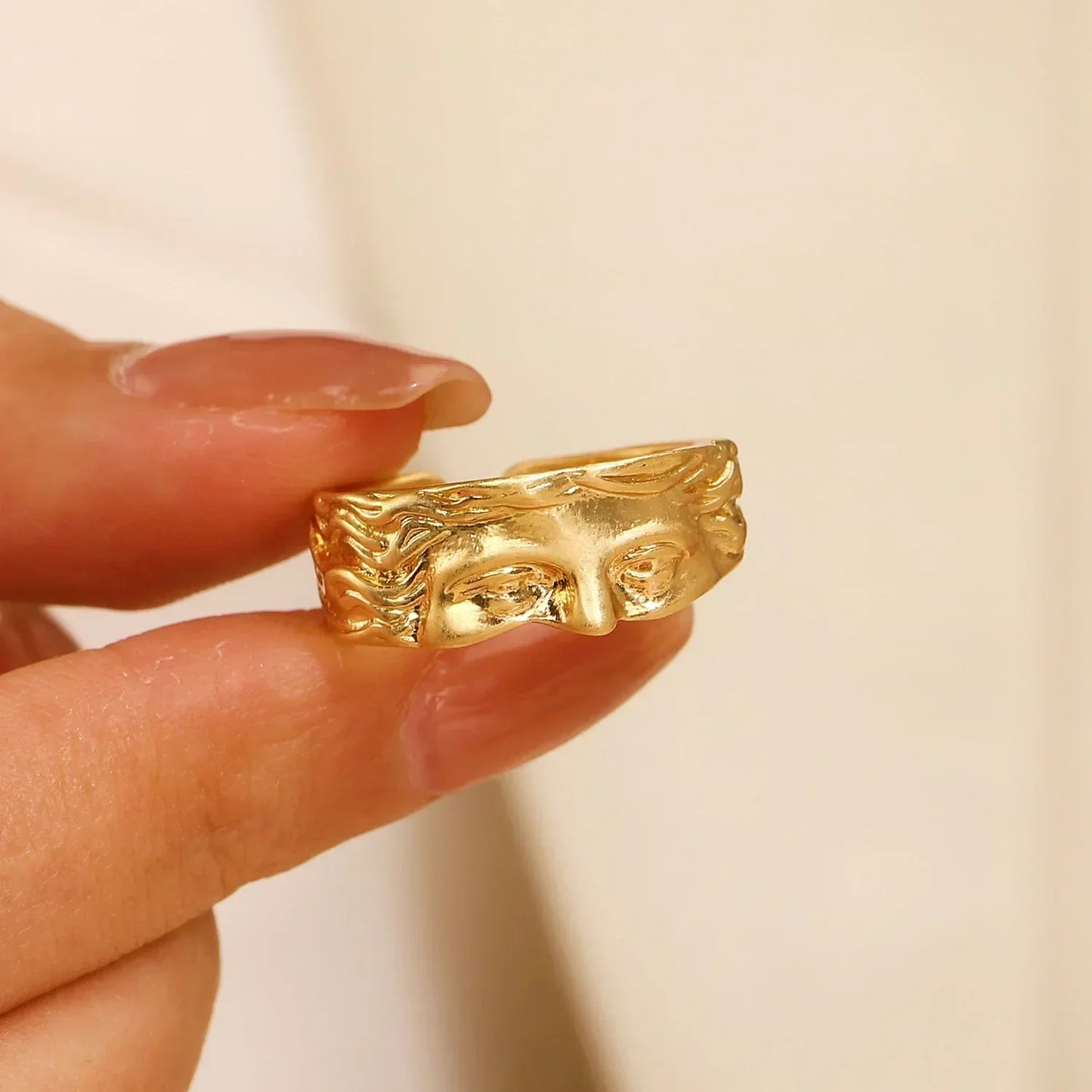Mystical Open Face Masked Rings