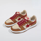 School Retro Multicolor Star Sneakers for Couples