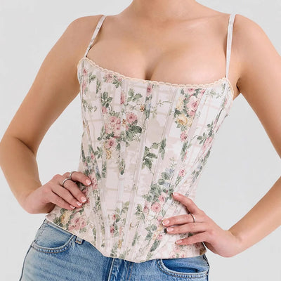 Coquette Floral Corset Top