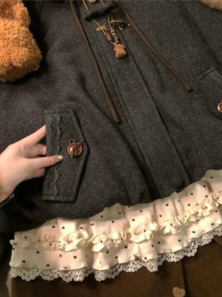Coquette Core Faux Furr Jacket