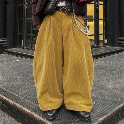 Y2K Wide Leg Corduroy Pants